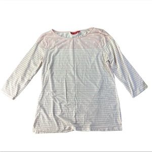Elle brand pink and white shirt size large- as is